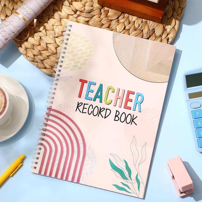 Fuyoooo Teacher Record Book Teacher Grade Books 2026-2027 Spiral Bound Record Planner 2026 Class Grade Book Office Favors for Classroom Attendance Decoration Double Sided(True to You) - Image 4